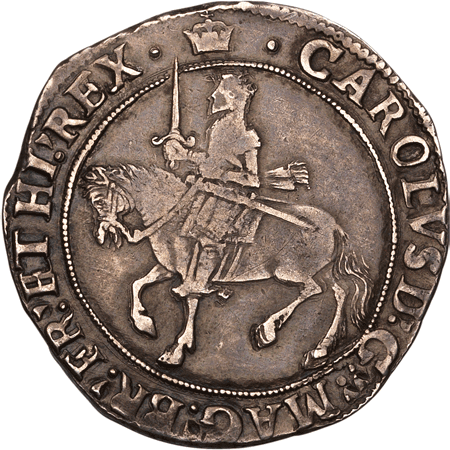 1635 Half Crown na Obverse