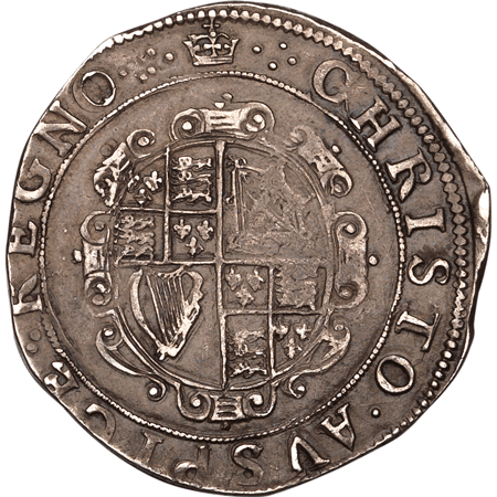 1635 Half Crown na Reverse