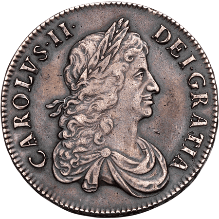 1666 Crown AEF Obverse