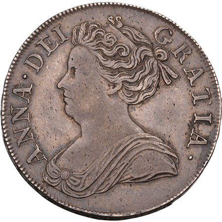 1713 Half Crown na Obverse